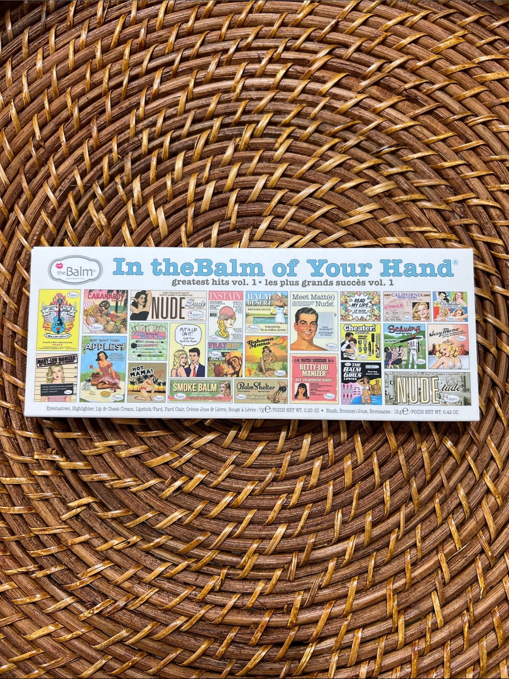 theBalm In theBalm of Your Hand Palette Multicolor Retro Artwork “greatest hits”
